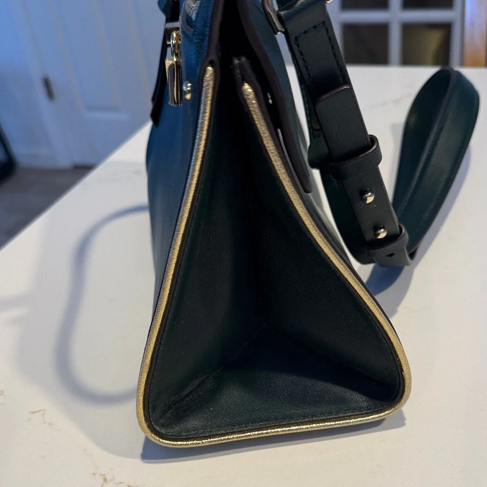 Michael Kors Jasmine Medium Green Satchel